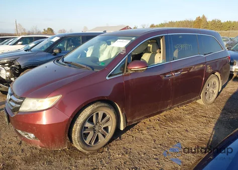 2016 Honda Odyssey Touring/Touring Elite from USA, damaged, VIN 5FNRL5H98GB097507